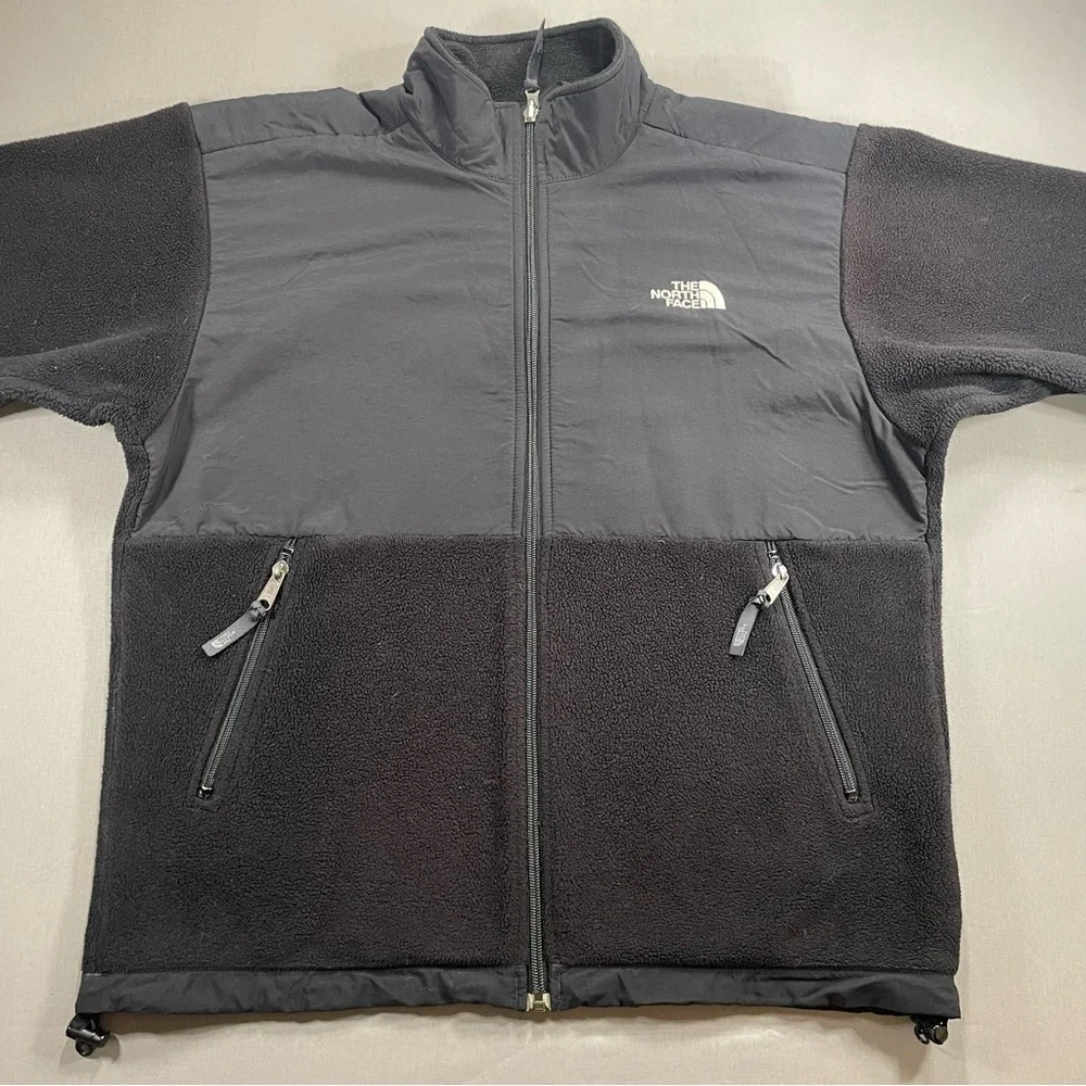 The North Face Kids Denali Full Zip Fleece Polartec Jacket, Black, Youth XL